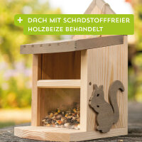 SIENA GARDEN Eichhörnchen Nussknacker Kiefer FSC 100%, 14x19x29