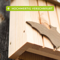 SIENA GARDEN Fledermauskasten Flatter Kiefer FSC 100%, 25x12x39