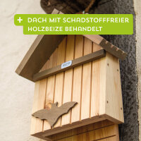 SIENA GARDEN Fledermauskasten Flatter Kiefer FSC 100%, 25x12x39