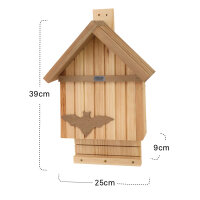 SIENA GARDEN Fledermauskasten Flatter Kiefer FSC 100%, 25x12x39