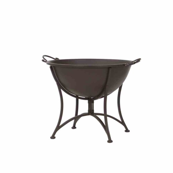SIENA GARDEN 554517 Feuerschale Antik Metall braun, klappb. Fuß