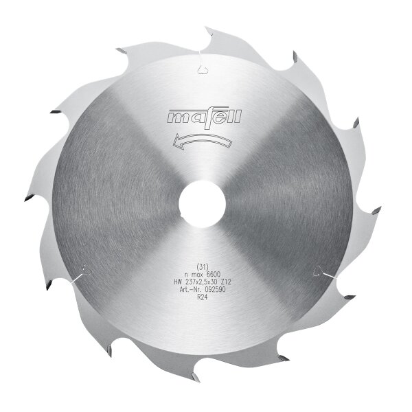 MAFELL Hartmetall Sägeblatt HM 237 x 1,8/2,5 x 30 mm - 12 Zähne - Ersatzblatt