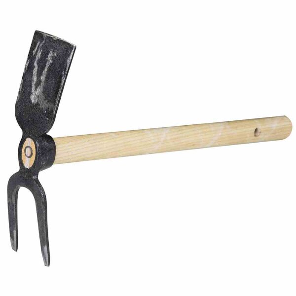SIENA GARDEN Mini-Hacke 2-zinkig 450mm für Hochbeete, Esche, 100% FSC