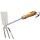 SIENA GARDEN Doppelhäckchen ClassicLine Edelstahl mit Holzgriff