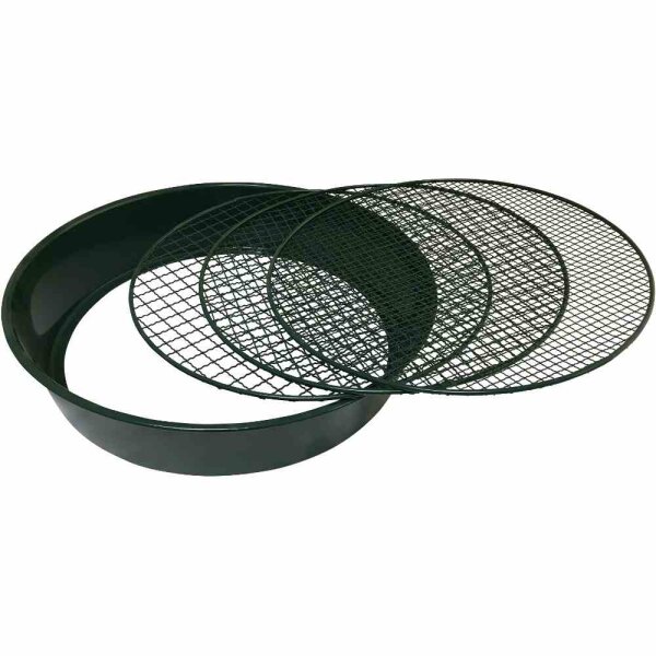 SIENA GARDEN Metall Gartensieb 3 in 1 3 Einleger, 37 x 32 x 7,5cm
