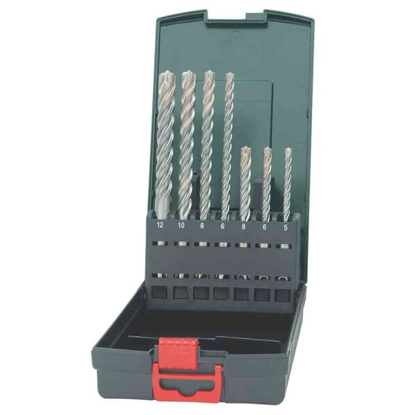 METABO Hartmetall-Hammerbohrer SDS-plus Bohrersatz 7-teilig