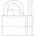 ABUS Kombinations-Hangschloss 158/50 Zahlenschloß Bügelschloss Titanium Lock-Tag