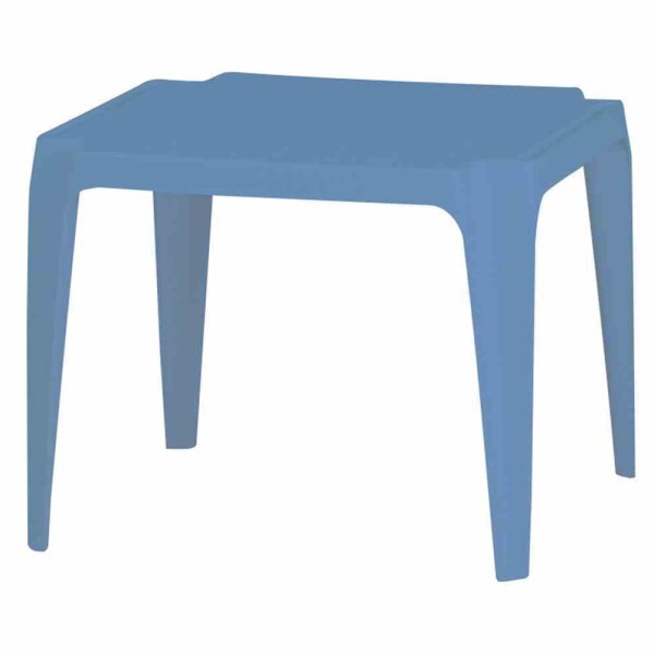 PROGARDEN Tavolo Kindertisch 50x50 cm hellblau stapelbar