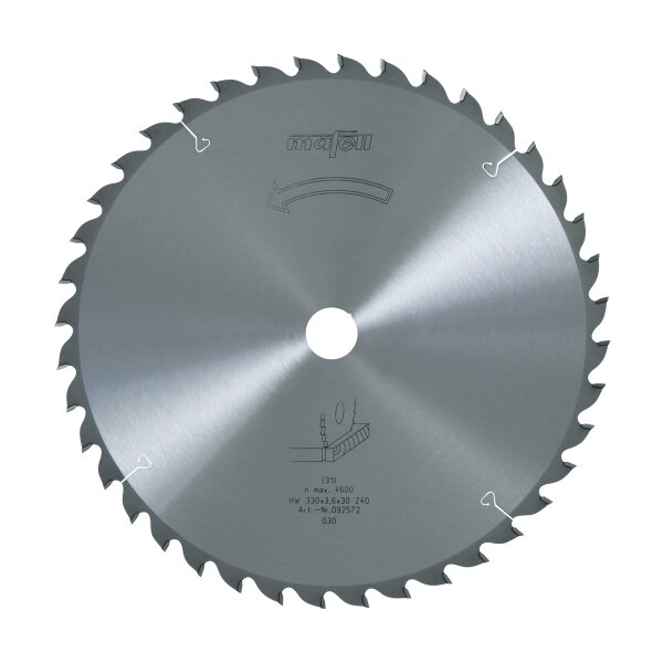MAFELL Hartmetall Sägeblatt HM 330 x 2,2/3,6 x 30 mm - 40 Zähne - Ersatzblatt