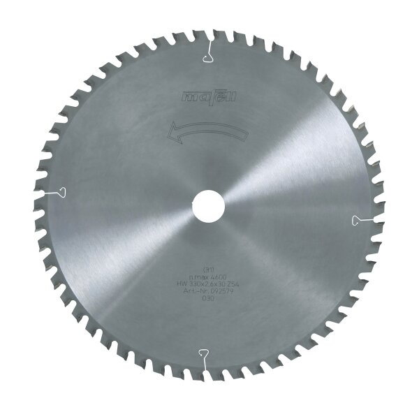 MAFELL Hartmetall Sägeblatt HM 330 x 2,2/2,6 x 30 mm - 54 Zähne - Ersatzblatt
