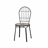 SIENA GARDEN Stapelsessel Stella 40,5x42x95 cm, schwarz...