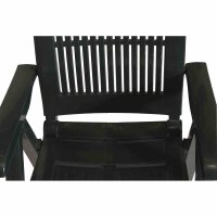 PROGARDEN Klappsessel Tampa 50x44x111 cm grün Kunststoff Gartenstuhl Klappstuhl