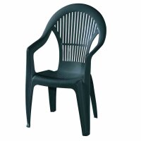 PROGARDEN Stapelsessel Vega, Hochlehner 49x55x93 cm...