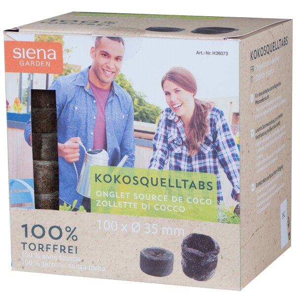 SIENA GARDEN Kokos-Quelltabs 100er VE