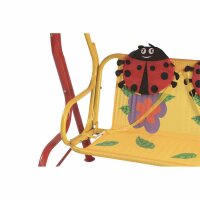 SIENA GARDEN Marie Kinderschaukel Stahlgestell Polyester Marienkäfer 672612