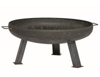SIENA GARDEN Feuerschale XXL 79cm mit Windschutz...