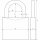 ABUS TITALIUM Hangschloss 64TI/40 HB40 Lock-Tag Vorhängeschloss Bügelschloss
