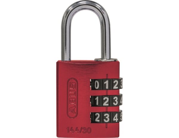 ABUS Zahlenschloss 144/30 rot Lock-Tag