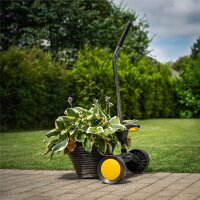 TEXAS Gartenwagen Kübelkarre Transportkarre Blumenkübel bis 75cm 60kg Tragkraft
