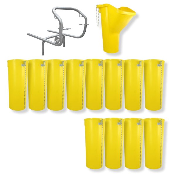 Sirl Profi XXL Bauschuttrutsche Schuttrutschen Schuttrohr SET (14-tlg. 13,73m)