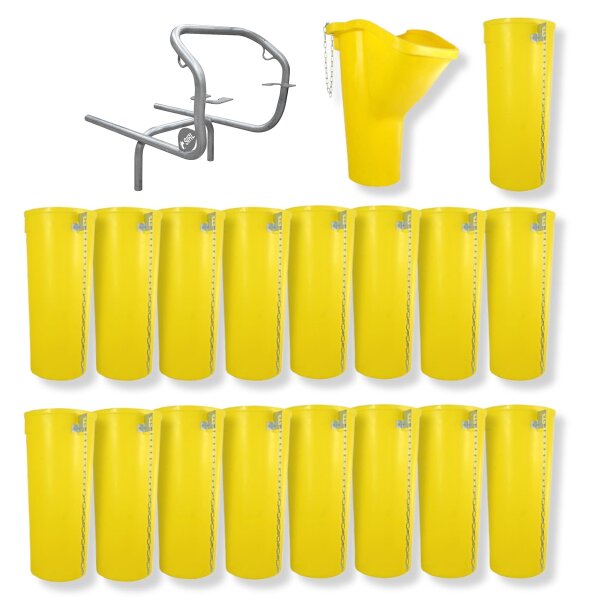 Sirl Profi XXL Bauschuttrutsche Schuttrutschen Schuttrohr SET (19-tlg. 18,98m)