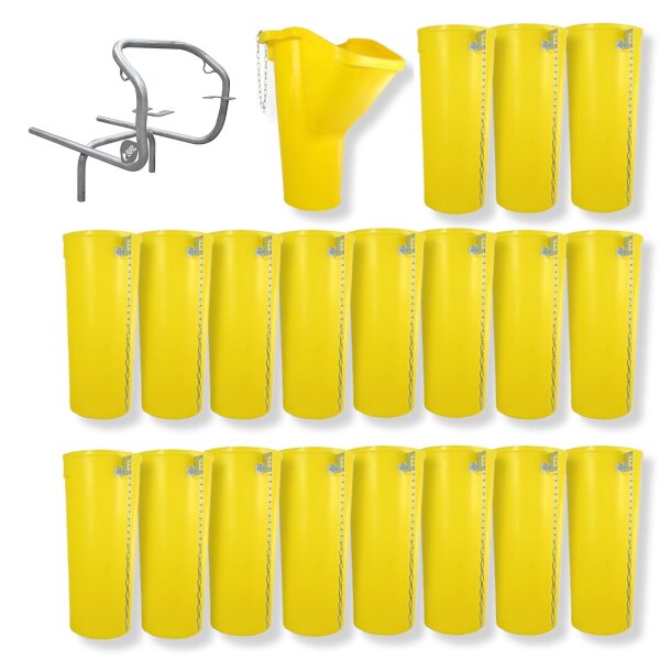 Sirl Profi XXL Bauschuttrutsche Schuttrutschen Schuttrohr SET (21-tlg. 21,08m)