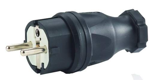 HEDI 9004 Schuko-Stecker 250 V / 16 A, für Querschnitte bis 3x2,5 mm²