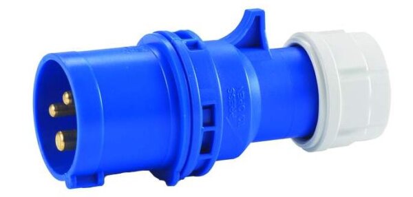 HEDI 9005 CEE-Stecker 250 V / 16 A mit Twist-Schnellverschluss bis zu 3x2,5 mm²