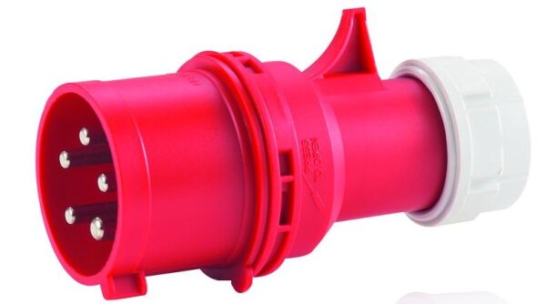 HEDI 9006 CEE-Stecker 400 V / 16 A mit Twist-Schnellverschluss bis zu 5x4,0 mm²