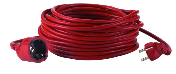 HEDI VK25P01 PVC-Verlängerungsleitung 25 m für den Einsatz im Trockenen