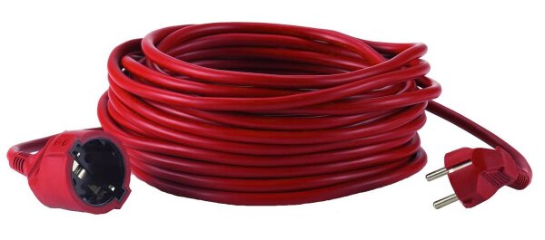 HEDI VK50P01 PVC-Verlängerungsleitung 50 m, rot
