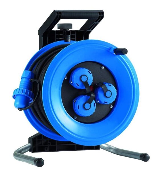 HEDI K325N2TD Kunststoff-Kabeltrommel Professional 25m 3x2,5mm² für Außen