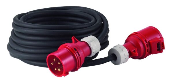 HEDI VKD10324 Drehstrom-Verlängerungsleitung 32 A, 10 m 5x4,0 mm²
