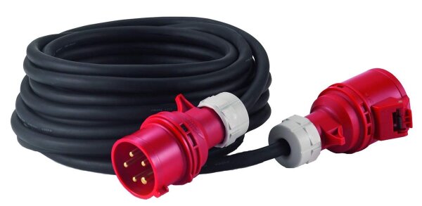 HEDI VKD10324F Drehstrom-Verlängerungsleitung 32A 10m 5x4,0mm² mit Phasenwender