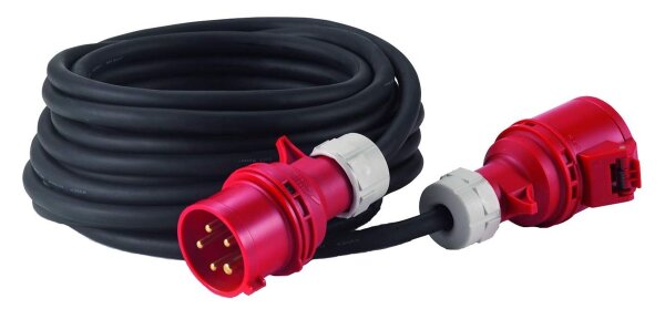HEDI VKD10326F Drehstrom-Verlängerungsleitung 32 A, 10 m 5x6,0 mm²