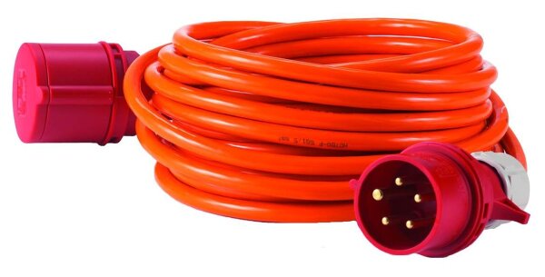 HEDI VKD1032Q6F Drehstrom-Verlängerungsleitung 32 A, 10 m 5x6,0 mm²