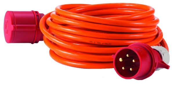 HEDI VKD1032QF Drehstrom-Verlängerungsleitung 32 A, 10 m 5x2,5 mm²