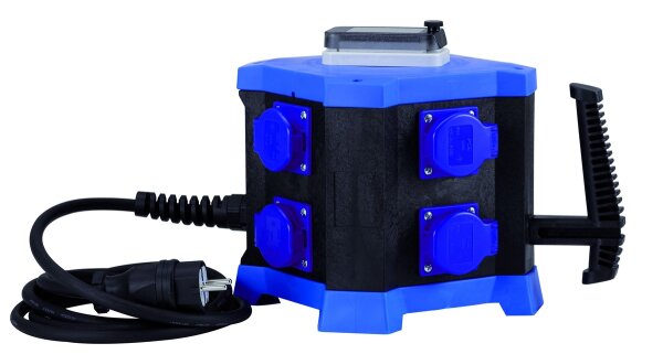 HEDI KVM8000Z Steckdosenverteiler HEDI m.STATION 230 V mit Stromzähler