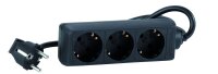 HEDI SL315 3-fach-Steckdosenleiste, schwarz, 230 V