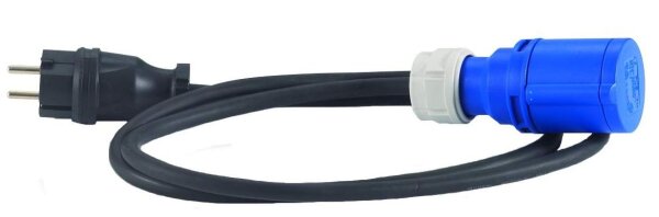 HEDI  Adapterkabel 1,5m Schuko auf CEE 3x16A 250V für Außen 3x2,5 mm² AK-SS-CK2