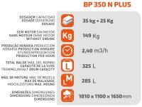 SIRL BP350N Evo Plus Profi Betonmischer 325L 230V 2 PS...