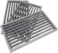 2 Stk. MAGNUS Ofenrost RP1 Rost Ascherost Kaminrost aus Gusseisen 16x28x1,5cm