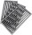 2 Stk. MAGNUS Ofenrost RP1 Rost Ascherost Kaminrost aus Gusseisen 16x28x1,5cm