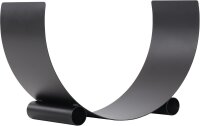 MAGNUS Brennholzregal R153 Schwarz Kaminregal Holzregal Ofenregal Regal