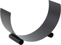 MAGNUS Brennholzregal R153 Schwarz Kaminregal Holzregal Ofenregal Regal