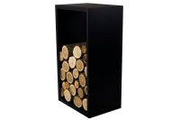 MAGNUS Brennholzregal R154 Schwarz Kaminregal Holzregal Ofenregal Regal