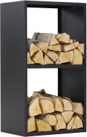 MAGNUS Brennholzregal R155 Schwarz Kaminregal Holzregal...