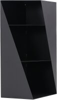 MAGNUS Brennholzregal R157 Schwarz Kaminregal Holzregal Ofenregal Regal