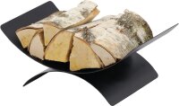 MAGNUS Holzkorb K14 Schwarz Kaminholztasche Kaminkorb für Ofen und Kamin