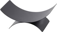 MAGNUS Holzkorb K14 Schwarz Kaminholztasche Kaminkorb für Ofen und Kamin